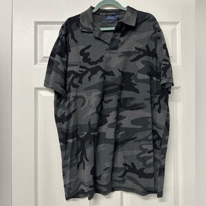 NWT Polo by Ralph Lauren Camo Button Polo XL